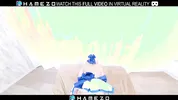 Horny Japanese hottie Rena Horikawa with pink hair had hot sex,in VR.