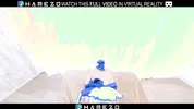 Horny Japanese hottie Rena Horikawa with pink hair had hot sex,in VR.