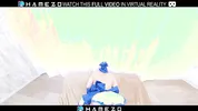 Horny Japanese hottie Rena Horikawa with pink hair had hot sex,in VR.