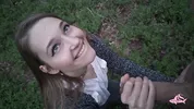 Gave a lot of sperm to a beautiful nymphomaniac in the forest (part 2)