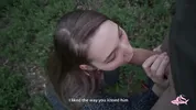 Gave a lot of sperm to a beautiful nymphomaniac in the forest (part 2)