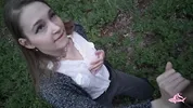 Gave a lot of sperm to a beautiful nymphomaniac in the forest (part 2)