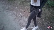 Gave a lot of sperm to a beautiful nymphomaniac in the forest (part 2)