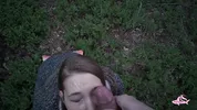 Gave a lot of sperm to a beautiful nymphomaniac in the forest (part 2)