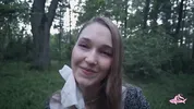 Gave a lot of sperm to a beautiful nymphomaniac in the forest (part 2)