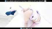 Hot Asian skinny teen masturbates in bunny cosplay in VR.