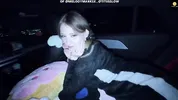 getting naughty in the car after dinner