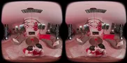 VR Bangers: Two Horny Brunettes in Lingerie Suck and Fuck Cupid in an FFM Threesome on Valentine’s Day | VR Porn