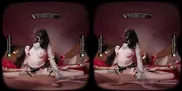 VR Bangers: Two Horny Brunettes in Lingerie Suck and Fuck Cupid in an FFM Threesome on Valentine’s Day | VR Porn