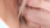 Eating the pussy of a blonde with perfect tits - Lesbea