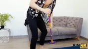 RIM4K. Dude gets his anus licked for the first time before fucked two lovely hotties
