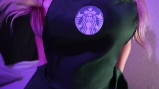 STARBUCKS BIMBO EMPLOYEE Gets FUCKED DURING SHIFT