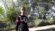 cute 19 year Justine does a new porn casting with sex toys