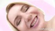 Jannie likes huge sex toys but also never refuses hard fucking as well as cumload into her mouth