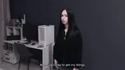 The ex came to pick up things but was hard fucked in the mouth and pussy