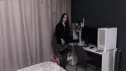 The ex came to pick up things but was hard fucked in the mouth and pussy