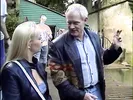 Horny blonde in stockings rides an older cock with her ass