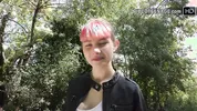 18 year Luna does her first porn casting