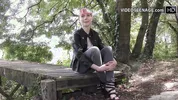 18 year Luna does her first porn casting
