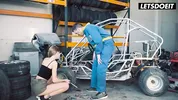 Beautiful Model Tiffany Tatum Fucked by Lucky Mechanic - LATINA MILF