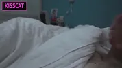 Step mom came to step son's house after fight with husband and fuck in share bed till get cum inside