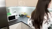 Stepmother with fat cock was caught by her horny Stepson and she made him suck her cum
