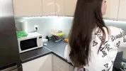 Stepmother with fat cock was caught by her horny Stepson and she made him suck her cum