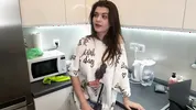 Stepmother with fat cock was caught by her horny Stepson and she made him suck her cum