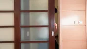 Shy teacher rewarding good student for excellent study
