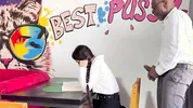 I was shocked when my teacher put his dick in my face and then fucked me on the table