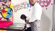 I was shocked when my teacher put his dick in my face and then fucked me on the table