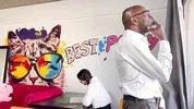 I was shocked when my teacher put his dick in my face and then fucked me on the table