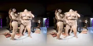 PURITYVR Threesome strap-on with Giulia, Benny, and Ale