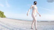 The third part of the sex-vlog, the private beach is boldly exposed, and I go back to the hotel to have passionate sex until I squirt
