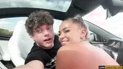 Giving The Hot Girl A Ride Home - Big Tits and Ass Hayley Davies - Luke Cooper