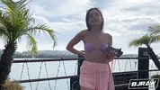 BJRAW Painting Aria Valencia's pretty face with cum