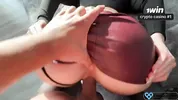 A girl in a leather skirt seduced me. I had to fuck her ass right on the couch.
