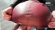 A girl in a leather skirt seduced me. I had to fuck her ass right on the couch.