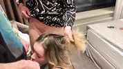 Real russian hotel maid was roughly double penetrated by two amateur guys. Dirty Talk