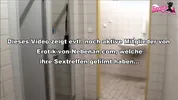 Horny German blonde gets fucked by a stranger in a public toilet