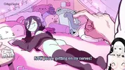 How she loves to lie in bed, especially when her friend comes to fuck her.