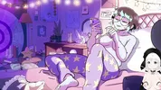 How she loves to lie in bed, especially when her friend comes to fuck her.