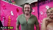 Big Breast Celebration: Siri And Samantha Service Cocks On Fuck A Fan!