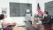 REALITYJUNKIES - Playful Student Provokes Her Teacher And Asks For A Good Spanking In The Classroom