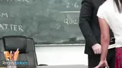 REALITYJUNKIES - Playful Student Provokes Her Teacher And Asks For A Good Spanking In The Classroom