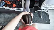 This horny polish slut would do everything for money - Diaper fetish with deepthroating huge cock