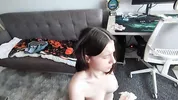 This horny polish slut would do everything for money - Diaper fetish with deepthroating huge cock