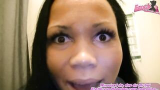 Horny German cum-loving Latina blows cock in department store changing room