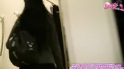 Horny German cum-loving Latina blows cock in department store changing room