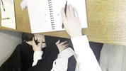 Alt classmate blows me during lesson and begs to fuck her in toilet